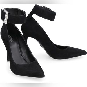NEW Michael Kors Giselle Suede Ponty-toe pumps